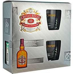Chivas 12  in gift box 0,7L + 2 стакана
