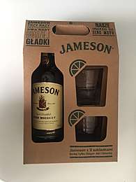 Jameson in gift box 0,7L + 2 стакана
