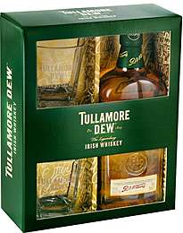 Tullamore Dew in gift box 0,7L + 2 стакана